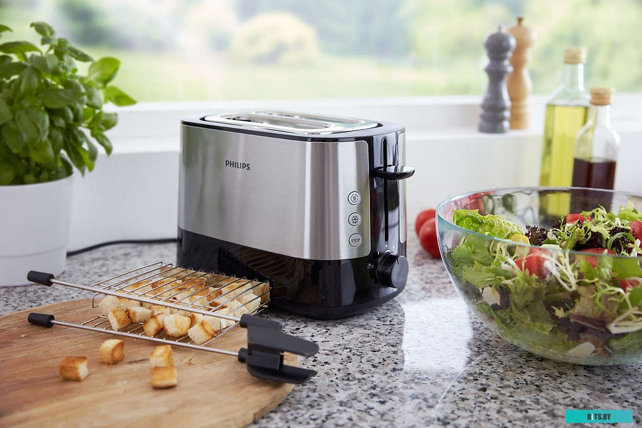 HD2635/90 Тостер Philips HD2635/90 серебристый/черный