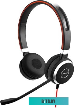 6399-829-209 Наушники с микрофоном Jabra Evolve 40 UC Duo черный 1.2м накладные USB оголовье (6399-829-209)