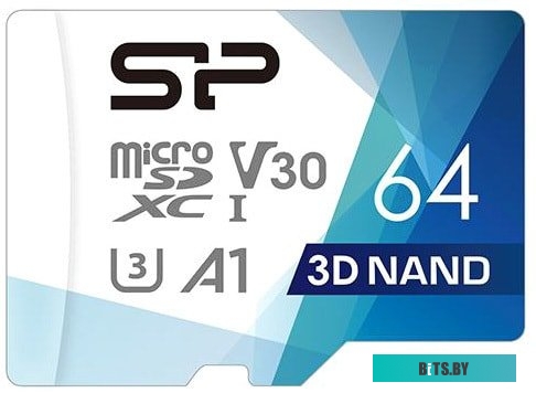 Карта памяти Silicon Power Superior Pro microSDXC SP064GBSTXDU3V20AB 64GB (с адаптером)