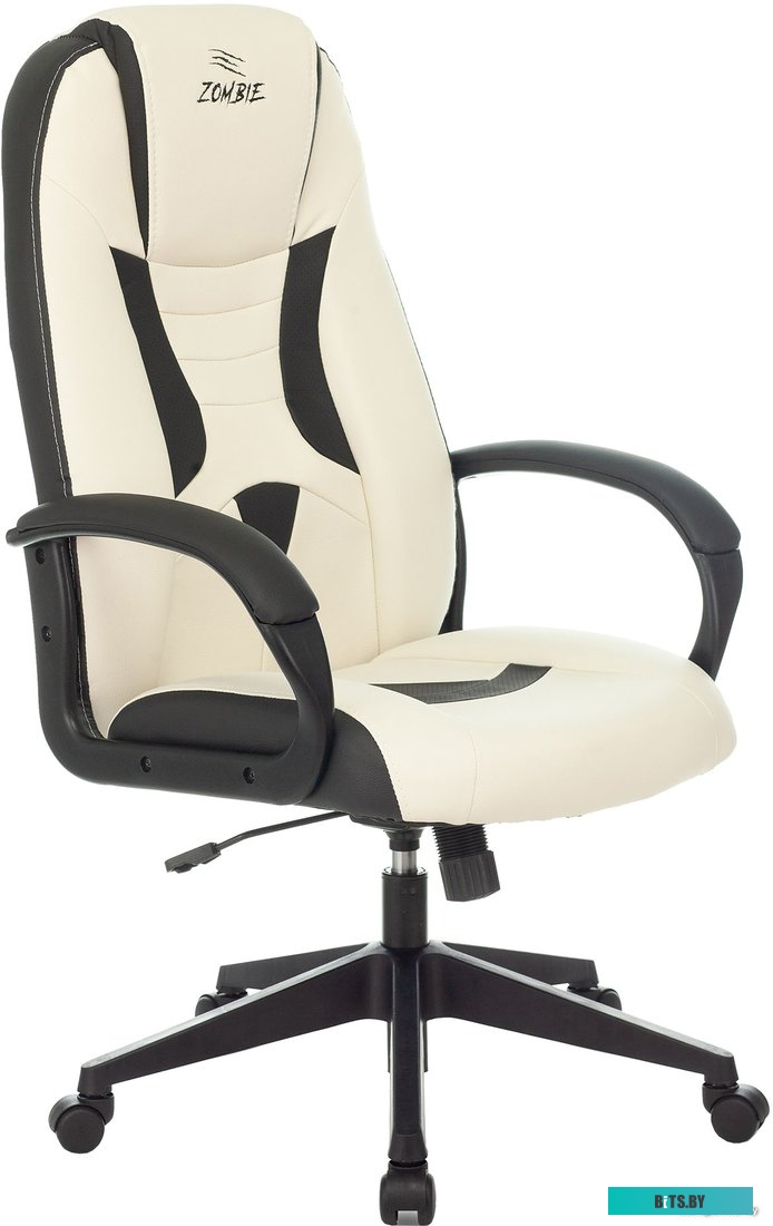 Кресло Бюрократ ZOMBIE 8 WHITE (белый/черный)