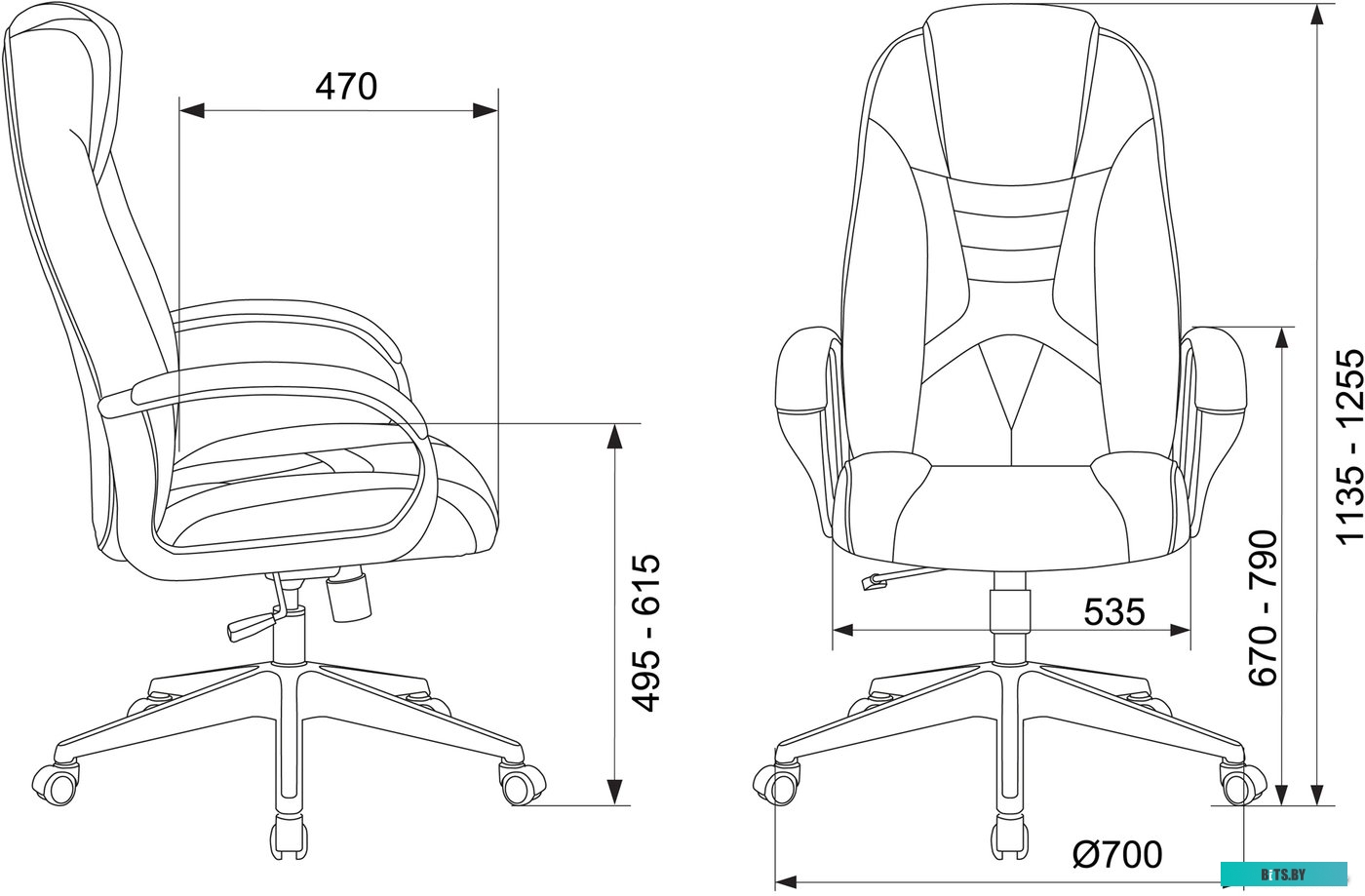 Кресло Бюрократ ZOMBIE 8 WHITE (белый/черный)