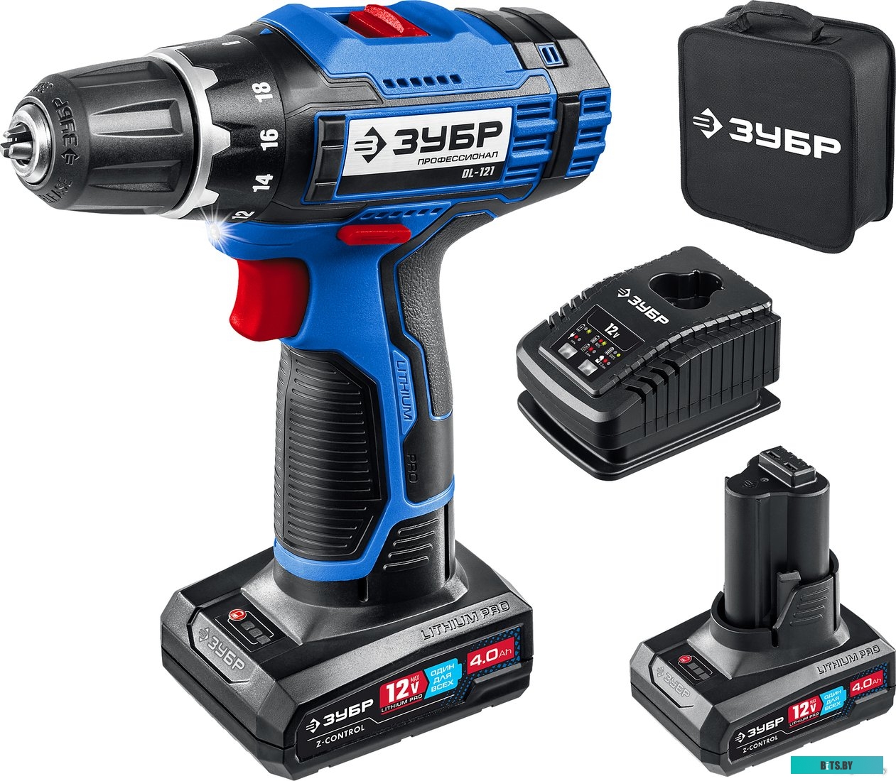 Зубр Профессионал DL-121-42 (с 2-мя АКБ, сумка)