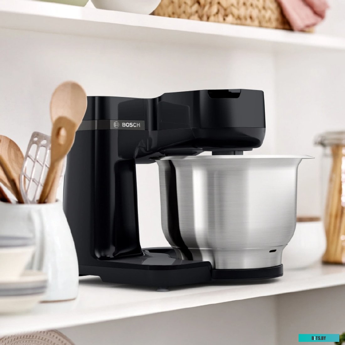 MUMS2EB01 Кухонная машина Bosch MUMS2EB01 черный/серебристый