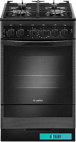 ПГ 5500-02 0115 Газовая плита GEFEST ПГ 5500-02 0115,  газовая духовка,  чугун, черный