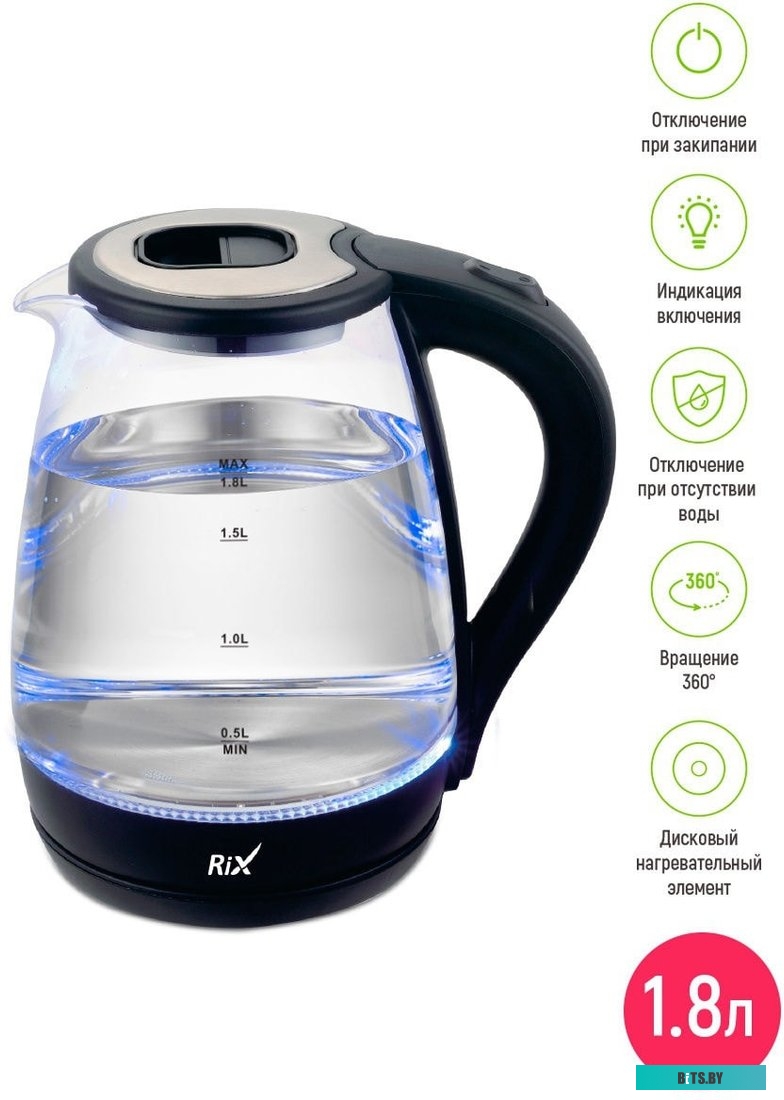 Электрочайник Rix RKT-1821G
