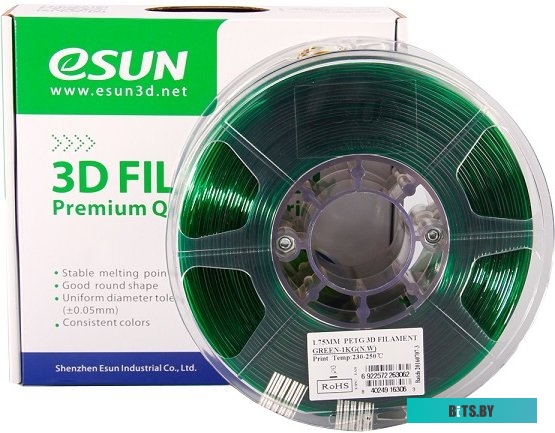 Т0026319 eSUN PET-G 1.75 мм 1000 г (зеленый)