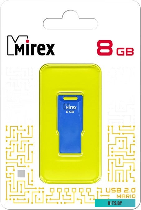 USB накопитель (Флешка) Mirex Mario 8GB (синий) <13600-FMUMAB08>