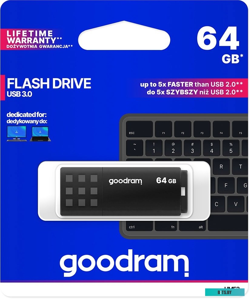 USB накопитель (Флешка) GoodRam UME3 64GB (черный) <UME3-0640K0R11>