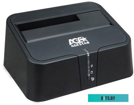 Док станция для HDD AgeStar 3UBT2 Docking Station 2.5"&3.5" HDD to USB3.0 (Silver-Black)