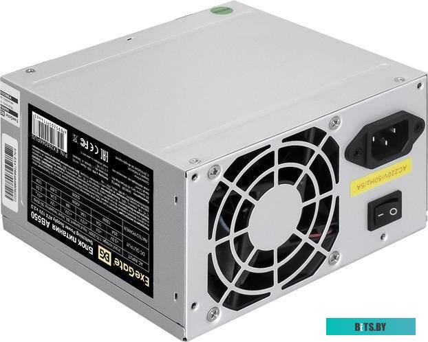 EX282070RUS-PC Блок питания 550W ExeGate XP550 (ATX, PC, 12cm fan, 24pin, (4+4)pin, PCI-E, 3xSATA, 2xIDE, black, кабель 220V в комплекте) <EX282070RUS