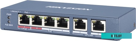 Коммутатор Hikvision DS-3E0106HP-E