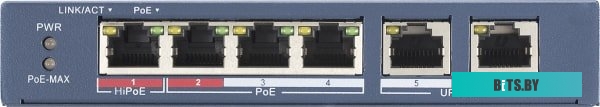 Коммутатор Hikvision DS-3E0106HP-E