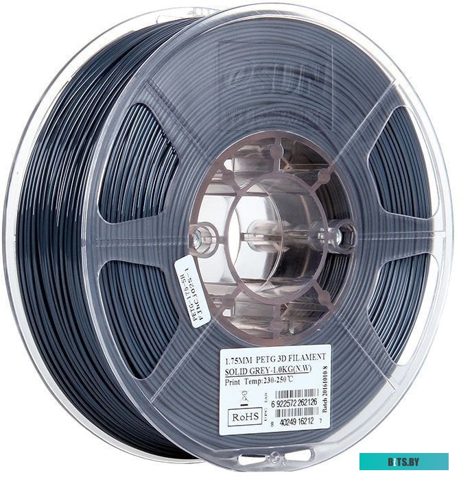 Т0030929 eSUN PET-G 1.75 мм 1000 г (серый непрозрачный)