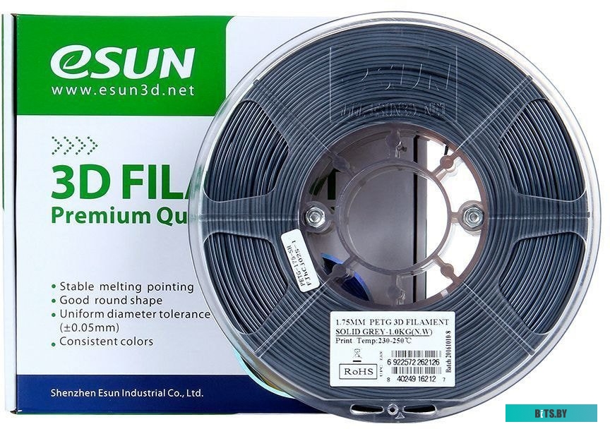 Т0030929 eSUN PET-G 1.75 мм 1000 г (серый непрозрачный)