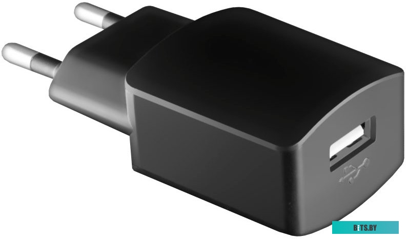 Зарядное устройство GA-3004B GINZZU USB, black, 5В/1,2A + кабель микро USB 1м с длинным коннектором