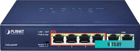 Коммутатор Planet FSD-604HP