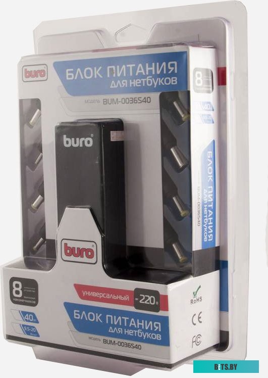 Сетевое зарядное Buro BUM-0036S40 <945322>