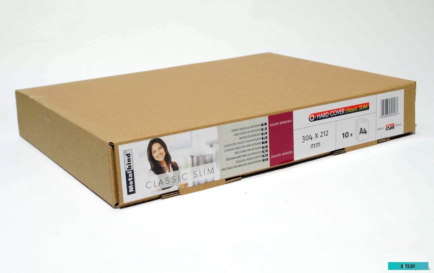 Металлический канал для переплета OPUS Classic Slim A4 304x212 мм OHCSLIM304X212B10 (10 шт, синий)