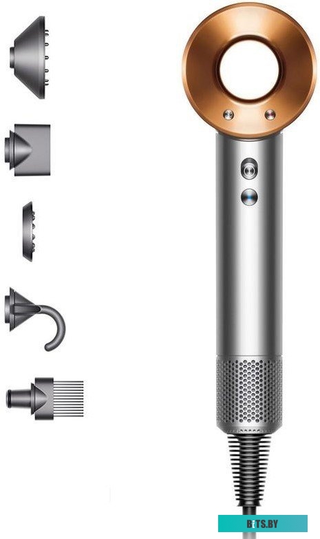 389922-01 Фен Dyson Supersonic HD07 Bright Nickel/Bright Copper 389922-01 1600Вт никель/медный
