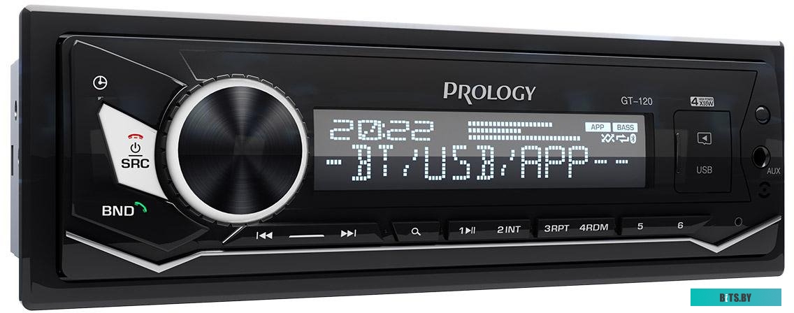 PRGT120 Автомагнитола Prology GT-120 1DIN 4x55Вт v4.2 (PRGT120)