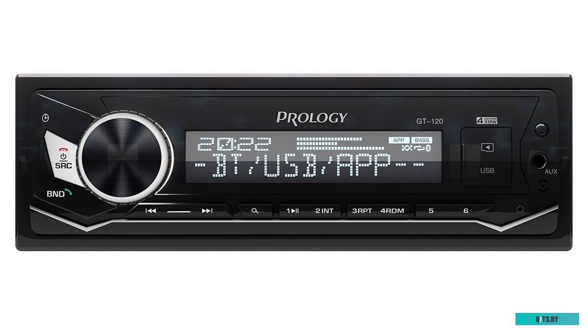 PRGT120 Автомагнитола Prology GT-120 1DIN 4x55Вт v4.2 (PRGT120)