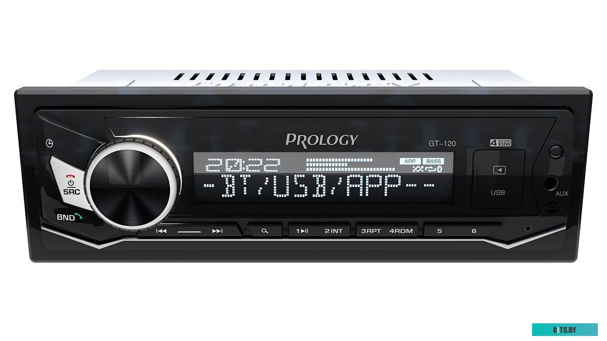 PRGT120 Автомагнитола Prology GT-120 1DIN 4x55Вт v4.2 (PRGT120)