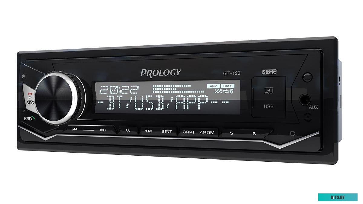 PRGT120 Автомагнитола Prology GT-120 1DIN 4x55Вт v4.2 (PRGT120)
