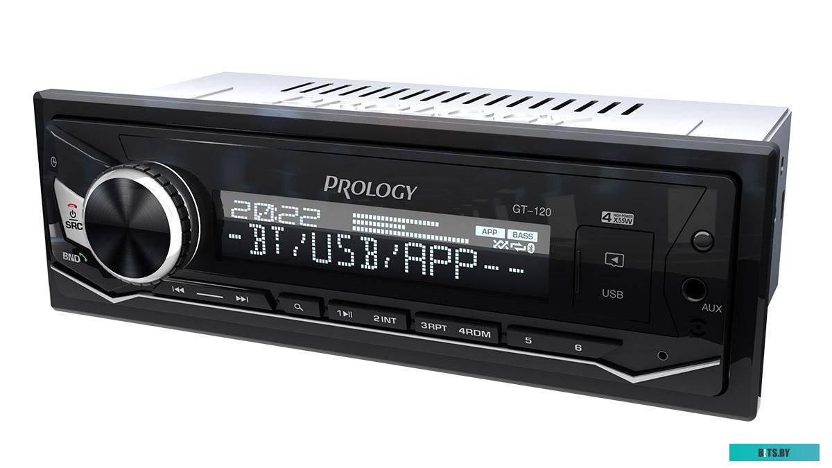 PRGT120 Автомагнитола Prology GT-120 1DIN 4x55Вт v4.2 (PRGT120)