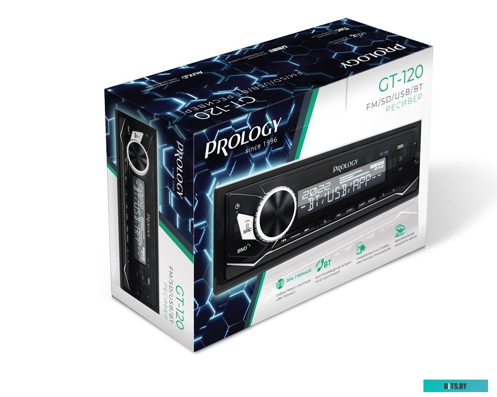 PRGT120 Автомагнитола Prology GT-120 1DIN 4x55Вт v4.2 (PRGT120)