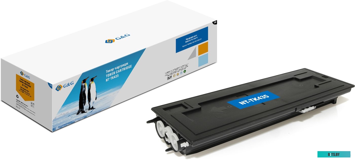 Картридж G&G GG-TK435 черный (15000стр.) для Kyocera Mita TASKalfa 180/181/220/221