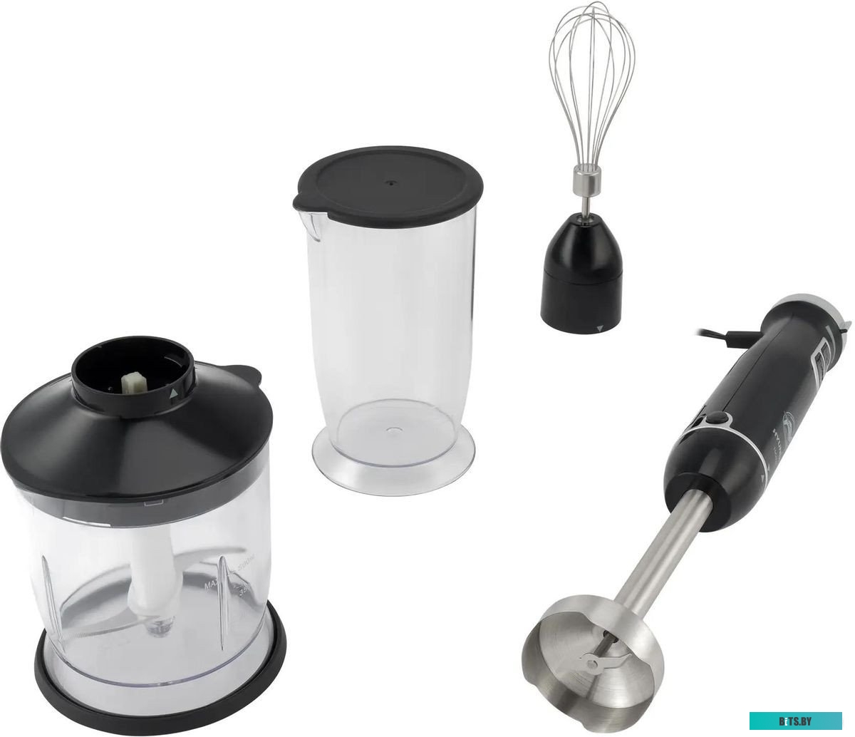 HYB-H3845 Блендер погружной Hyundai HYB-H3845 1000Вт черный/серебристый