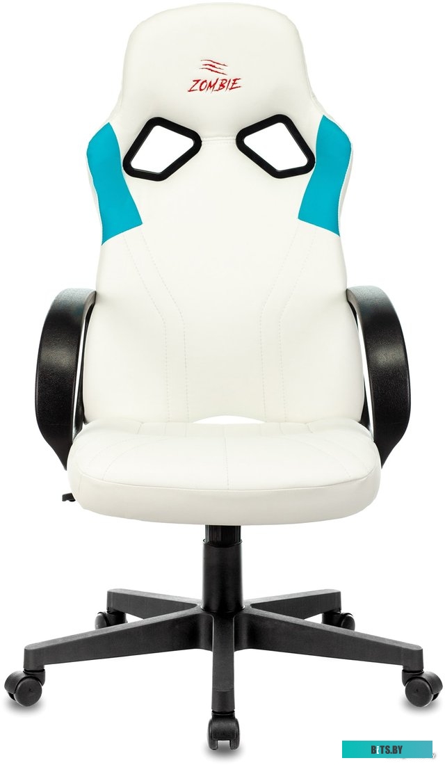 Кресло Zombie Runner (белый/голубой) <Zombie Runner White>