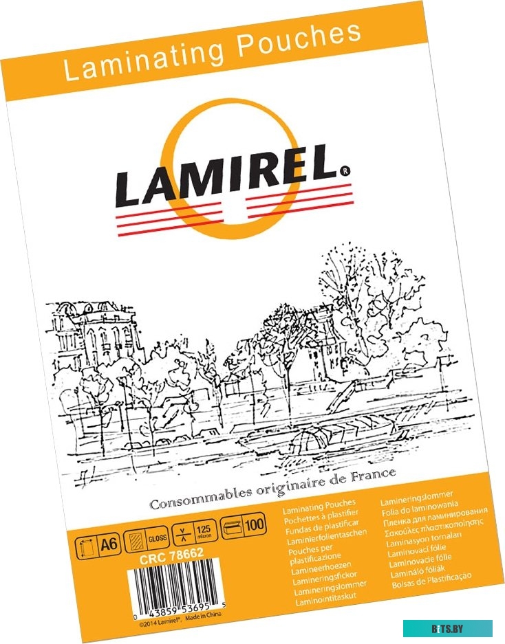 Пружины для переплета пластиковые Lamirel, 6 мм. Цвет: белый, 100 шт в упаковке LA-7866602