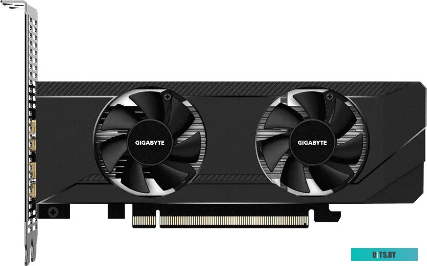Видеокарта Gigabyte Radeon RX 6400 D6 Low Profile GV-R64D6-4GL