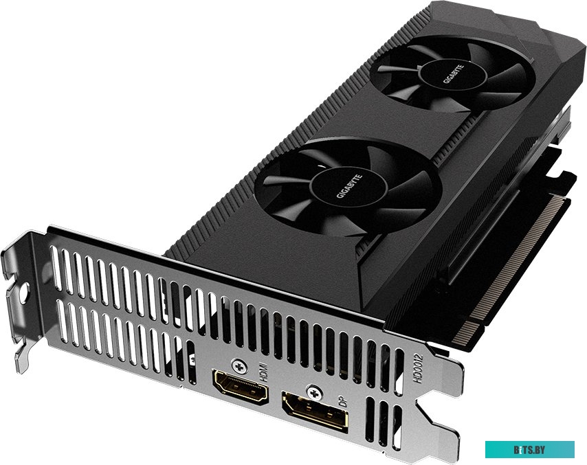 Видеокарта Gigabyte Radeon RX 6400 D6 Low Profile GV-R64D6-4GL