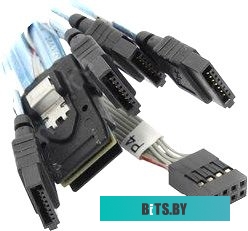 Кабель SFF-8087 - 4xSATA Supermicro (CBL-0237L) 0.7м