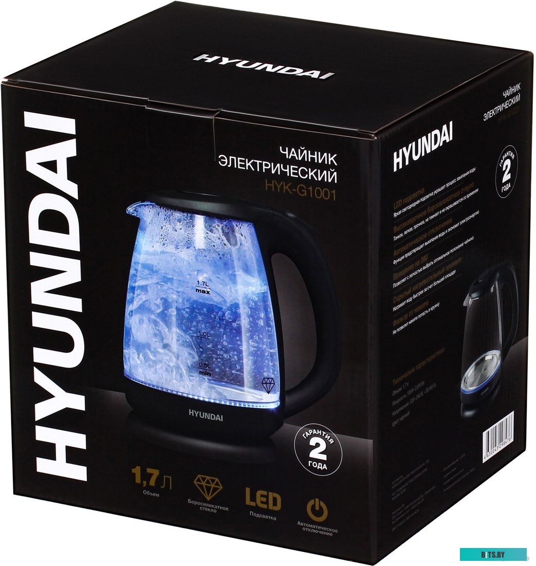 Электрочайник Hyundai HYK-G1001