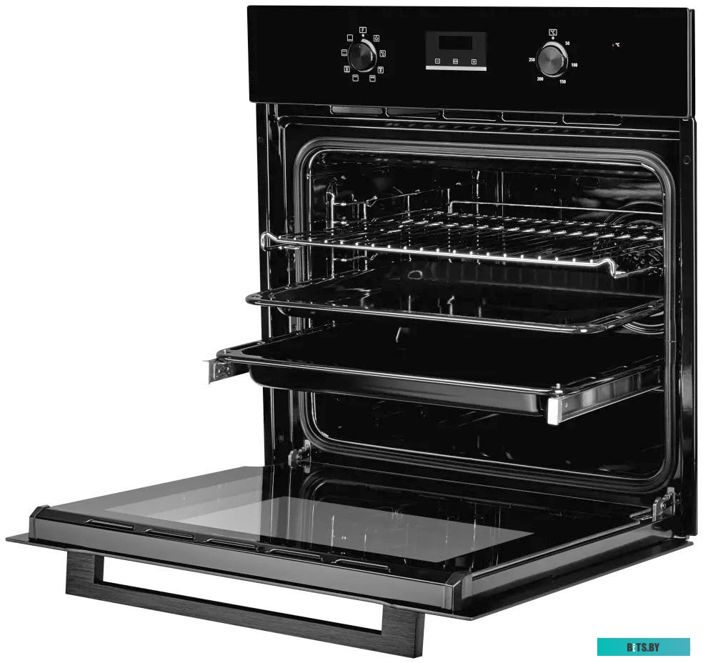 HM 629 Black Встраиваемый духовой шкаф/ 60 см, 70 л, 9 режимов, гидролизная очистка, черный