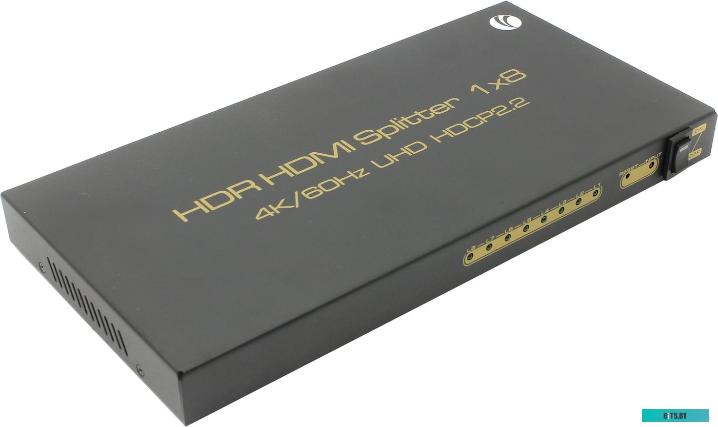 Разветвитель HDMI Spliitter 1=>8 2.0v, 4K/60Hz, VCOM <DD428>