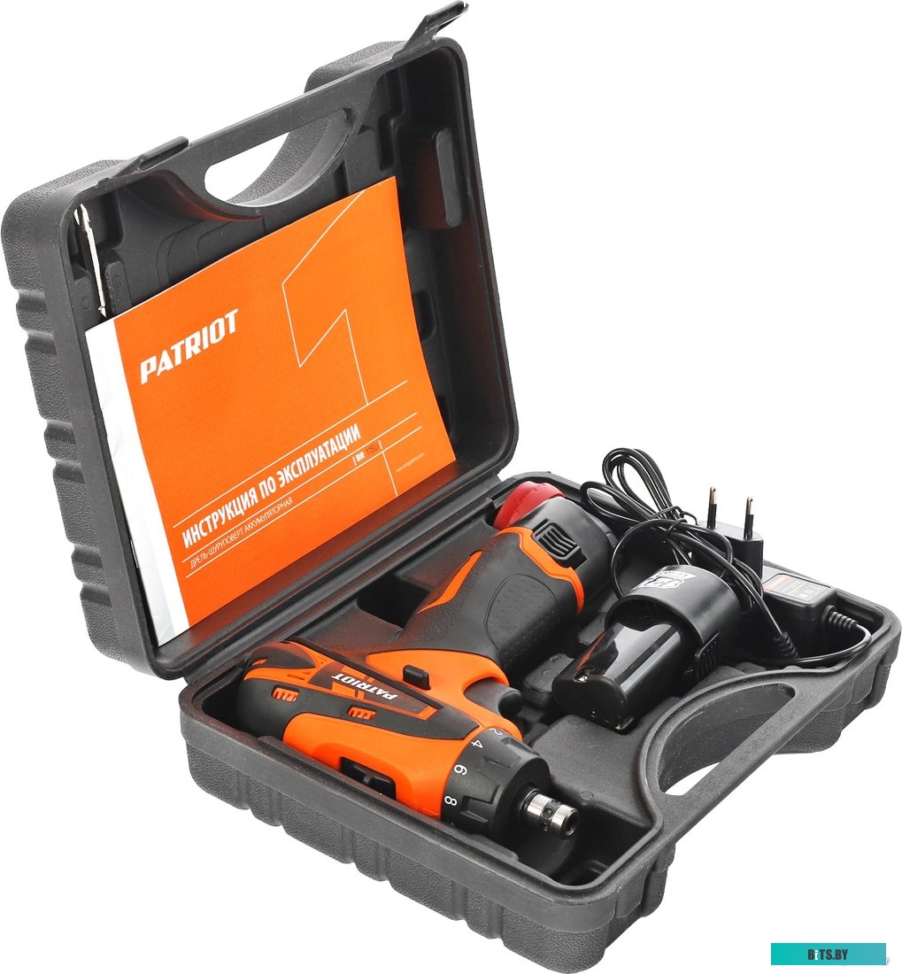Дрель-шуруповерт Patriot BR 115Li 180201115 (с 2-мя АКБ, кейс)
