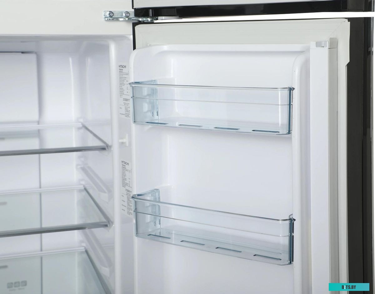 R-W660PUC7 GBK Холодильник Hitachi R-W660PUC7 GBK 2-хкамерн. черный стекло