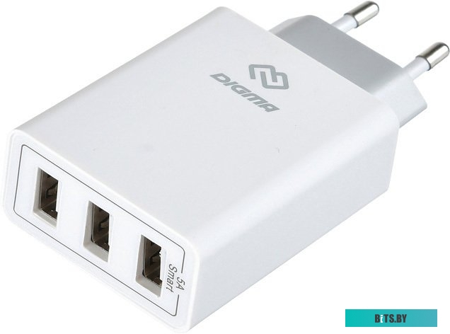 Сетевое зар./устр. Digma DGWC-3U-5A-WG 5A универсальное белый