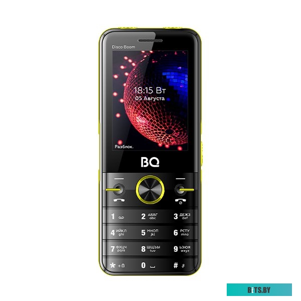 Мобильный телефон BQ 2842 Disco Boom черный/желтый