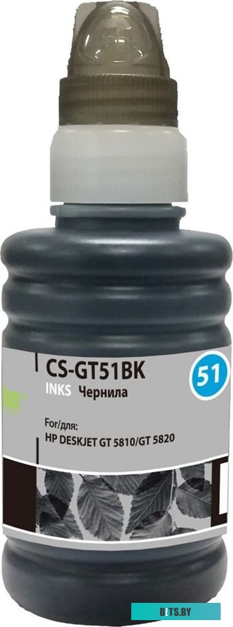 Чернила Cactus CS-GT51BK черный 100мл ( для DeskJet GT 5810/5820/5812/5822)