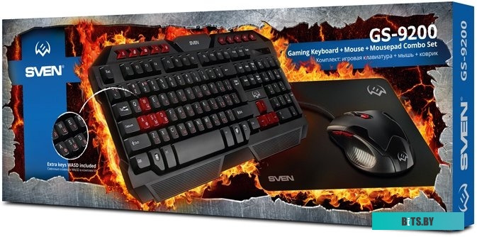 Комплект (Клавиатура + мышь с ковриком) SVEN GS-9200