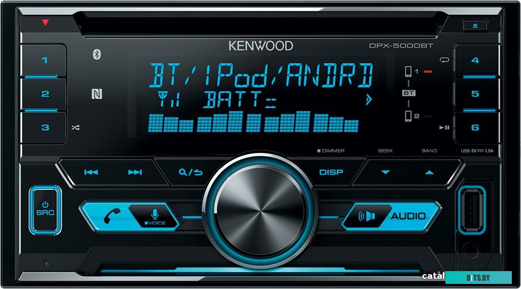 DPX-5300BT Автомагнитола Kenwood DPX-5300BT 2DIN 4x50Вт v4.2 AUX DSP 3 RDS