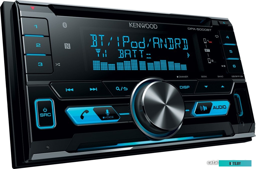 DPX-5300BT Автомагнитола Kenwood DPX-5300BT 2DIN 4x50Вт v4.2 AUX DSP 3 RDS