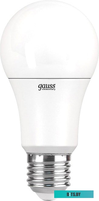 23235 Лампа светодиодная Gauss Elementary 15Вт цок.:E27 груша 220B 6500K св.свеч.бел.хол. A60 (упак.:10шт) (23235)
