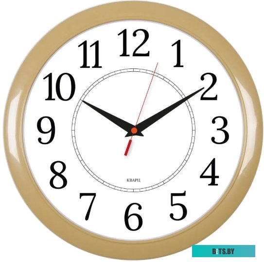WALLC-R88P29/IVORY Часы настенные аналоговые Бюрократ WALLC-R88P D29см бежевый/белый (WALLC-R88P29/IVORY)