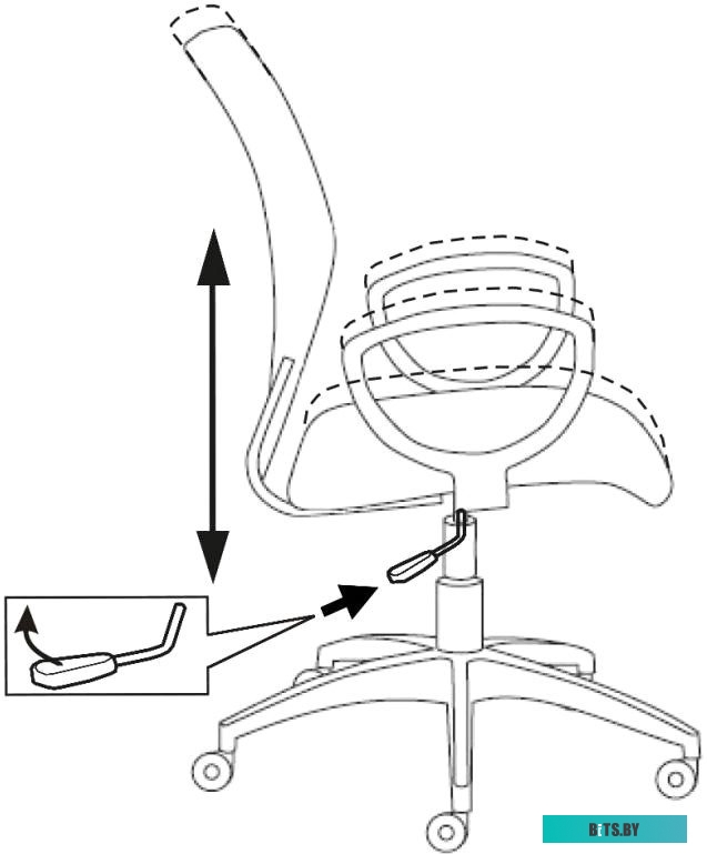 Офисное кресло (Стул) Бюрократ CH-599/R/TW-97N